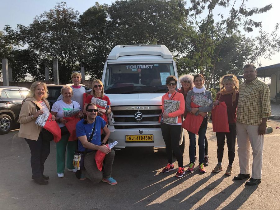 Ospiti di India Karni durante il loro viaggio