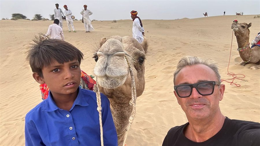 Ospiti di India Karni durante il loro viaggio