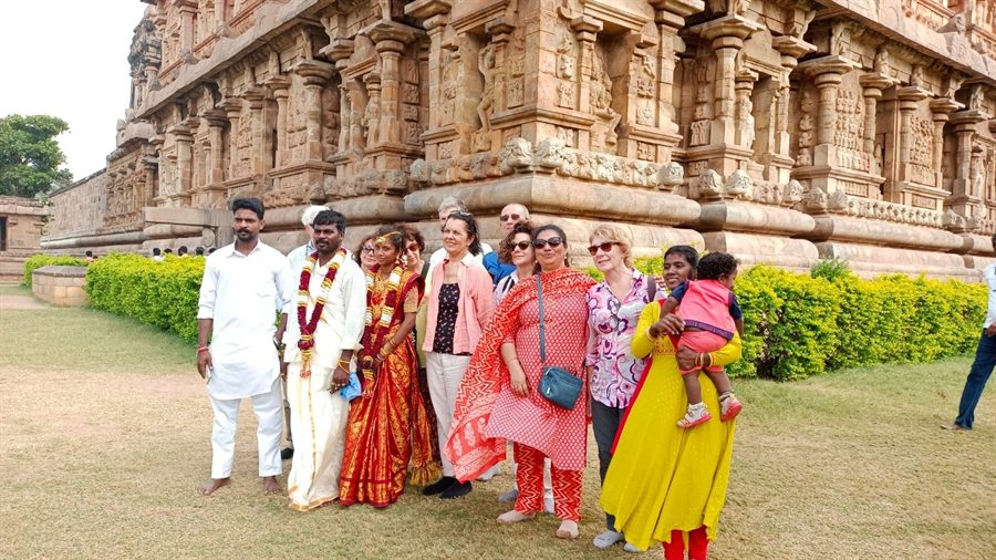 Ospiti di India Karni durante il loro viaggio