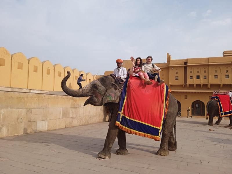 Ospiti di India Karni durante il loro viaggio