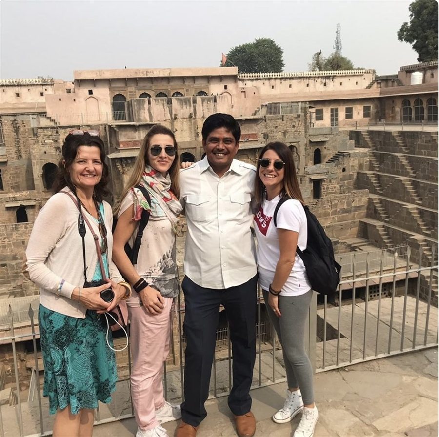 Ospiti di India Karni durante il loro viaggio