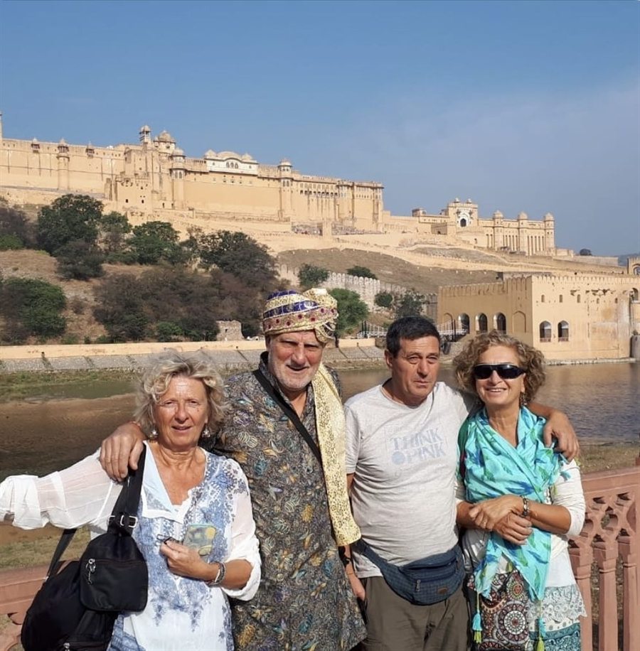 Ospiti di India Karni durante il loro viaggio