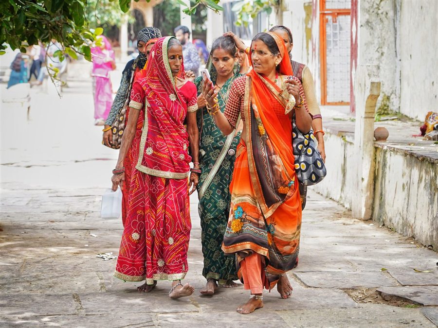 Ospiti di India Karni durante il loro viaggio