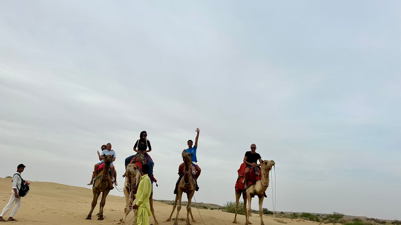 Ospiti di India Karni durante il loro viaggio