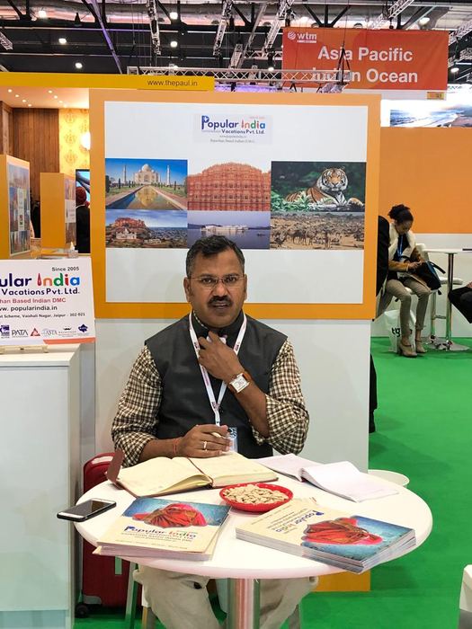 India Karni a una fiera internazionale del turismo