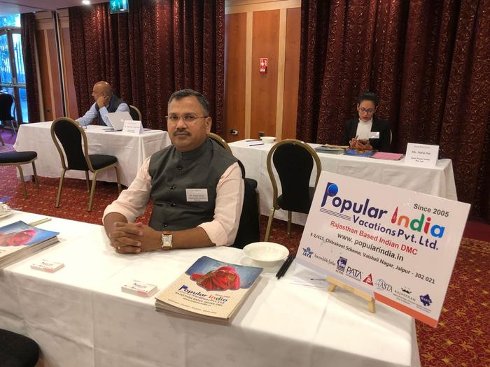 India Karni a una fiera internazionale del turismo