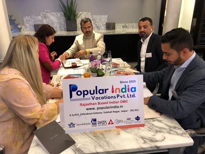 India Karni a una fiera internazionale del turismo