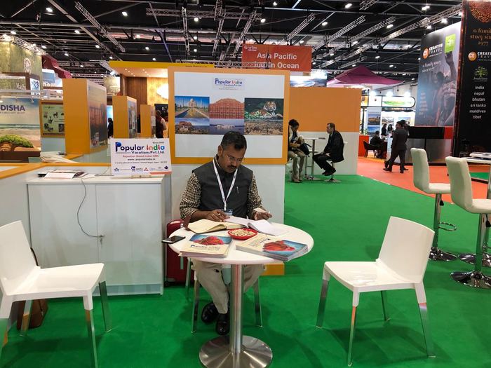 India Karni a una fiera internazionale del turismo