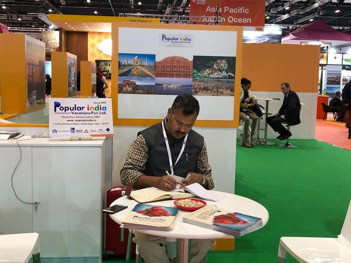 India Karni a una fiera internazionale del turismo