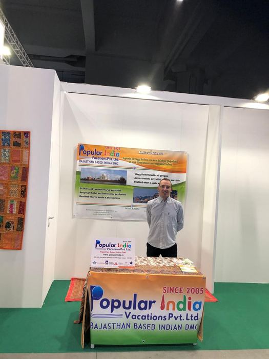 India Karni a una fiera internazionale del turismo