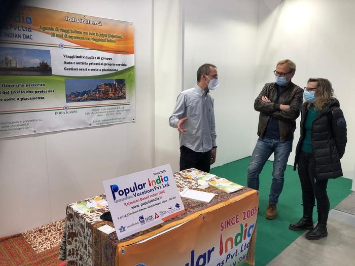 India Karni a una fiera internazionale del turismo