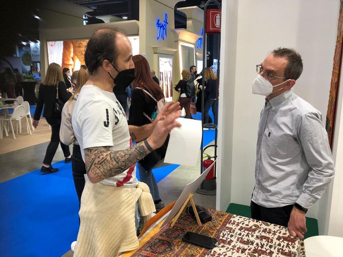 India Karni a una fiera internazionale del turismo
