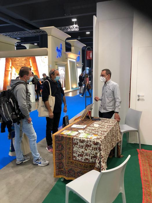 India Karni a una fiera internazionale del turismo