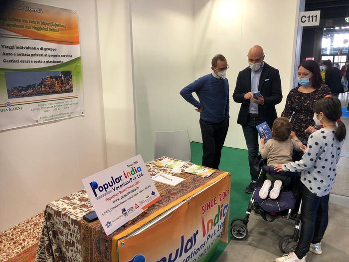 India Karni a una fiera internazionale del turismo