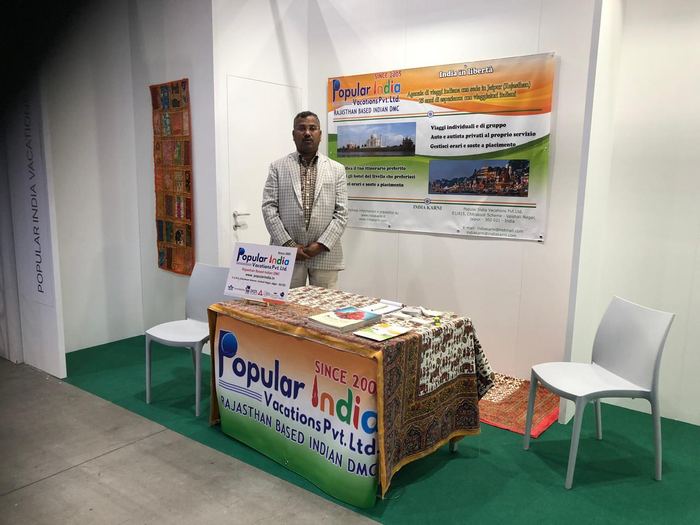 India Karni a una fiera internazionale del turismo