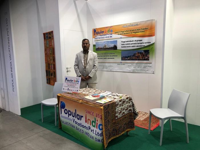 India Karni a una fiera internazionale del turismo