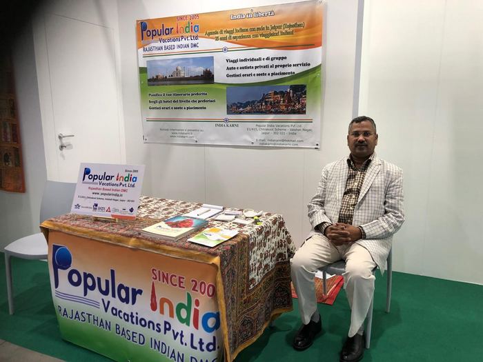 India Karni a una fiera internazionale del turismo