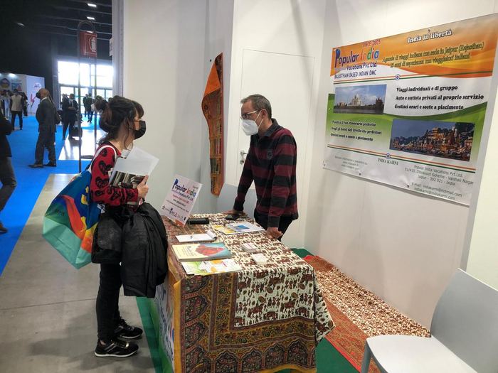 India Karni a una fiera internazionale del turismo