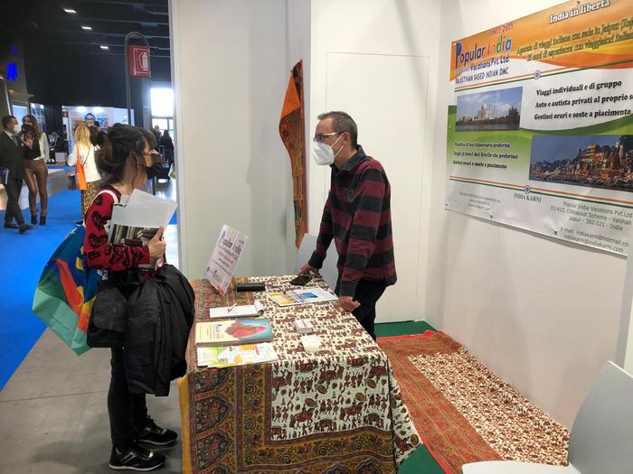 India Karni a una fiera internazionale del turismo