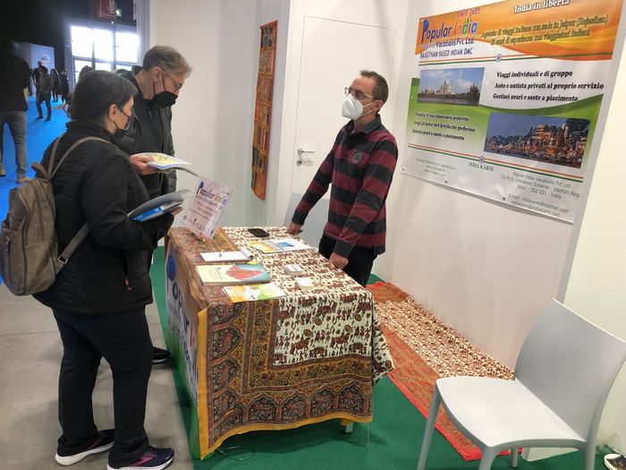 India Karni a una fiera internazionale del turismo