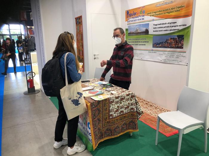India Karni a una fiera internazionale del turismo