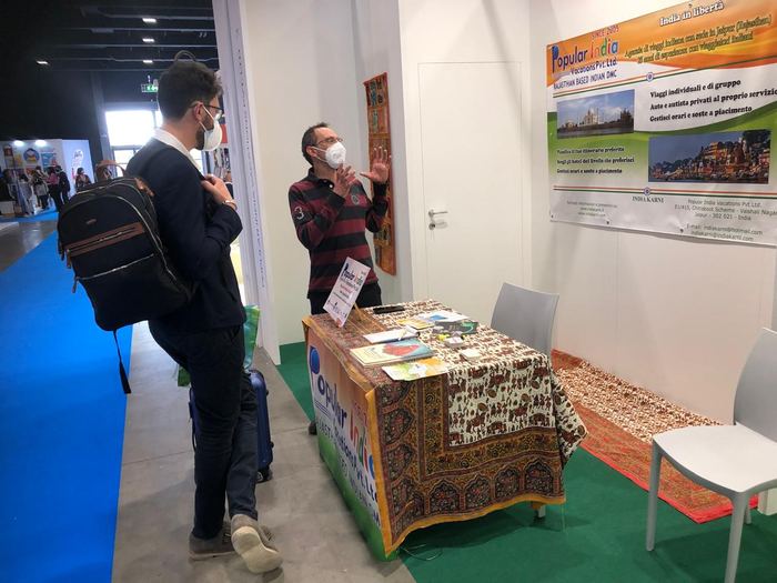 India Karni a una fiera internazionale del turismo