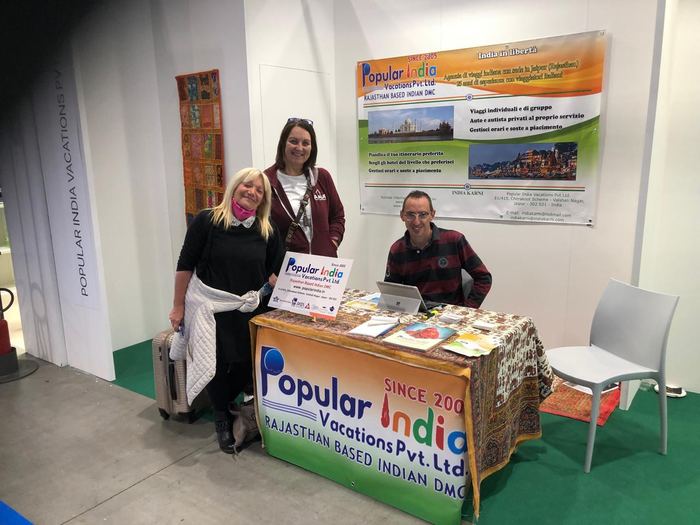 India Karni a una fiera internazionale del turismo