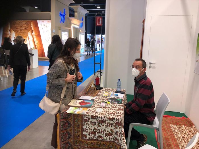 India Karni a una fiera internazionale del turismo