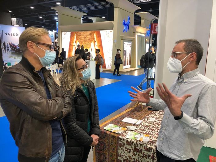 India Karni a una fiera internazionale del turismo