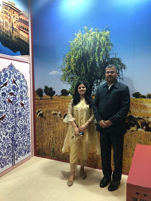 India Karni a una fiera internazionale del turismo