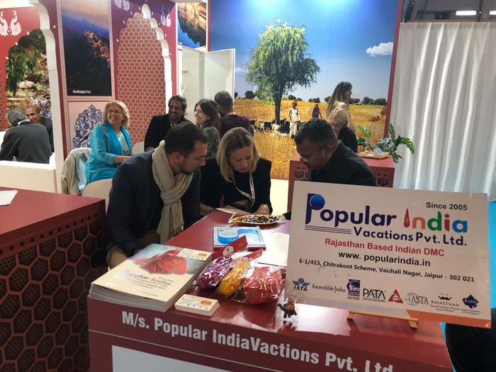 India Karni a una fiera internazionale del turismo