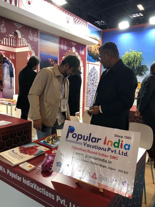 India Karni a una fiera internazionale del turismo