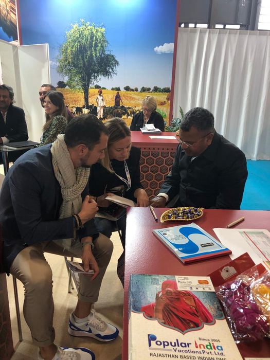 India Karni a una fiera internazionale del turismo