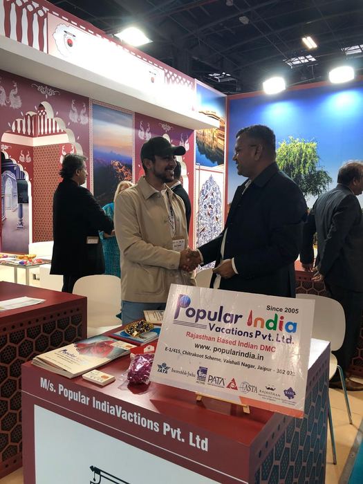 India Karni a una fiera internazionale del turismo
