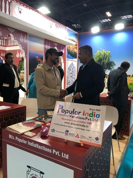 India Karni a una fiera internazionale del turismo
