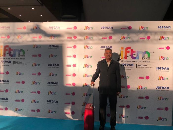 India Karni a una fiera internazionale del turismo