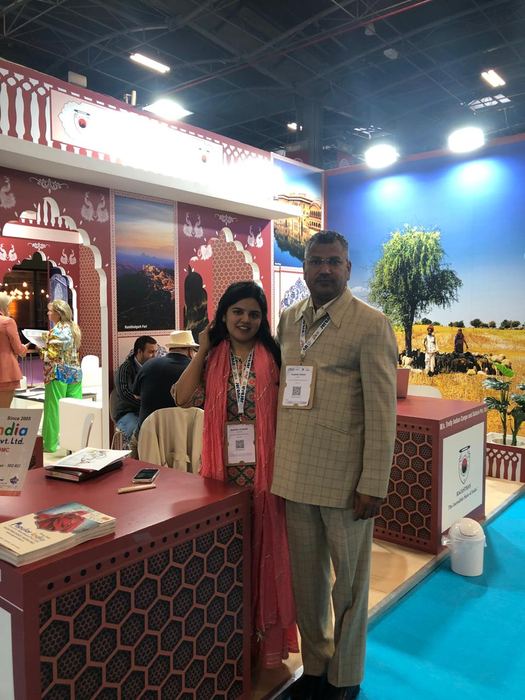 India Karni a una fiera internazionale del turismo