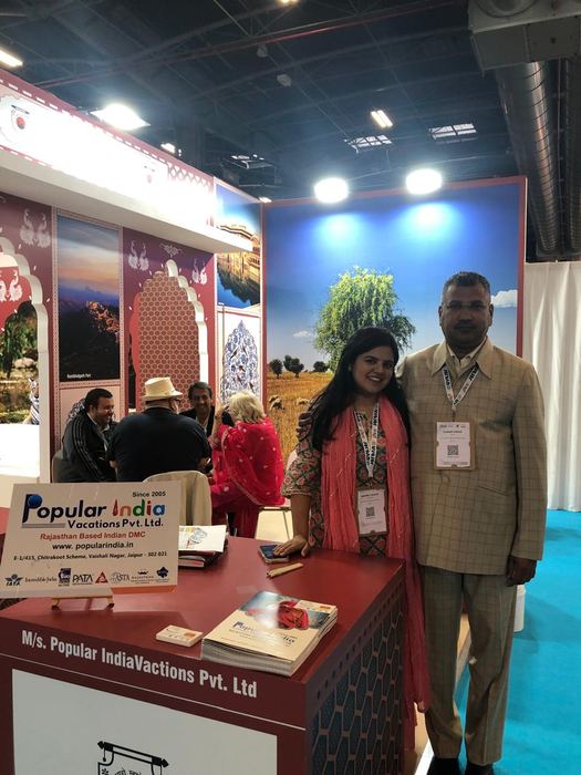 India Karni a una fiera internazionale del turismo