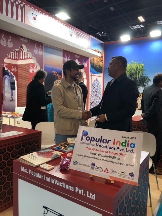 India Karni a una fiera internazionale del turismo