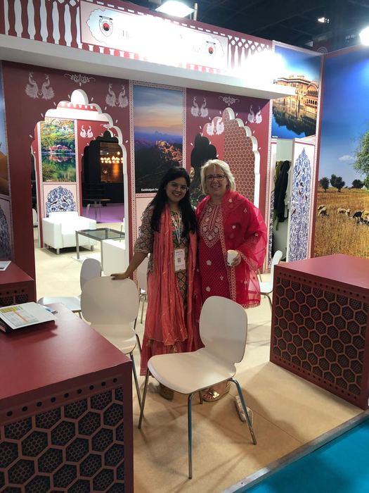 India Karni a una fiera internazionale del turismo