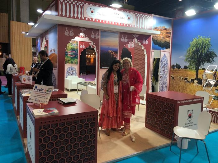 India Karni a una fiera internazionale del turismo