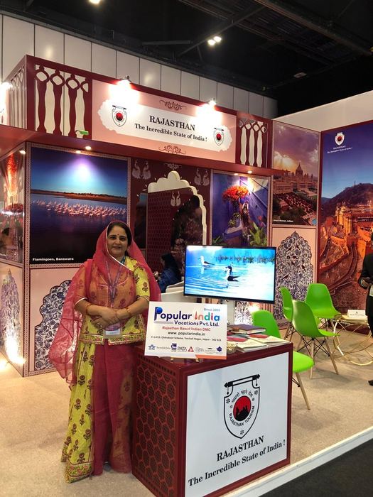 India Karni a una fiera internazionale del turismo