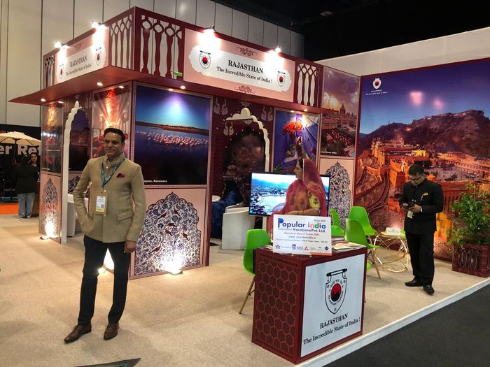India Karni a una fiera internazionale del turismo