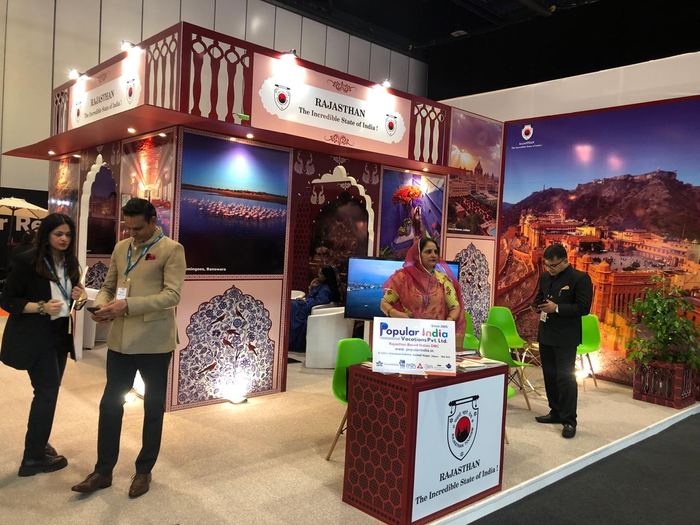India Karni a una fiera internazionale del turismo