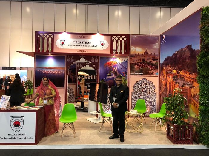 India Karni a una fiera internazionale del turismo
