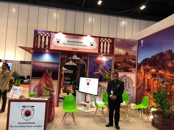 India Karni a una fiera internazionale del turismo