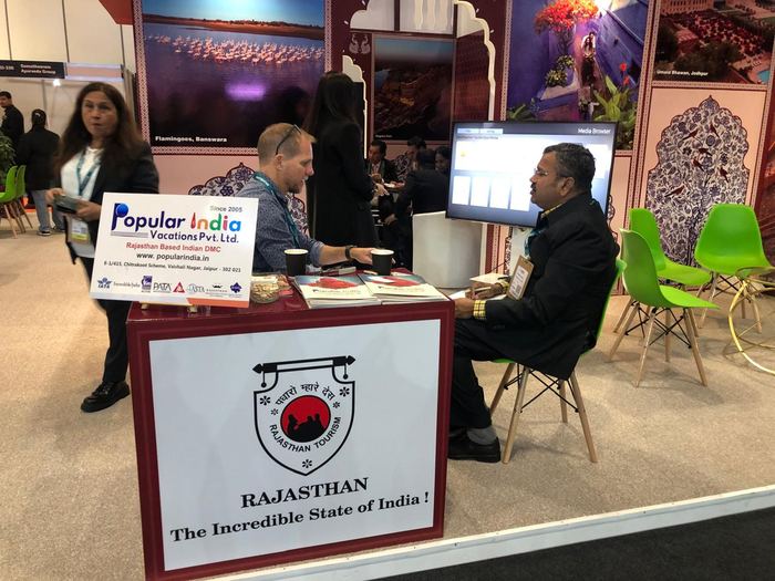 India Karni a una fiera internazionale del turismo