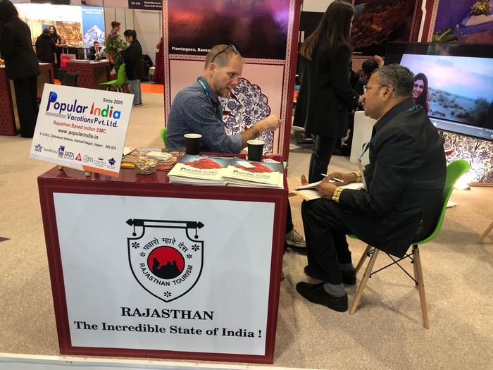 India Karni a una fiera internazionale del turismo