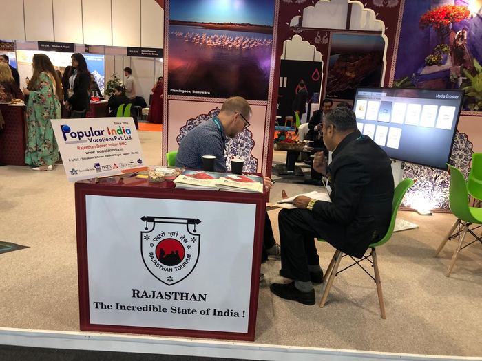 India Karni a una fiera internazionale del turismo