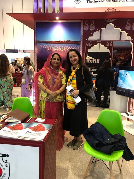 India Karni a una fiera internazionale del turismo